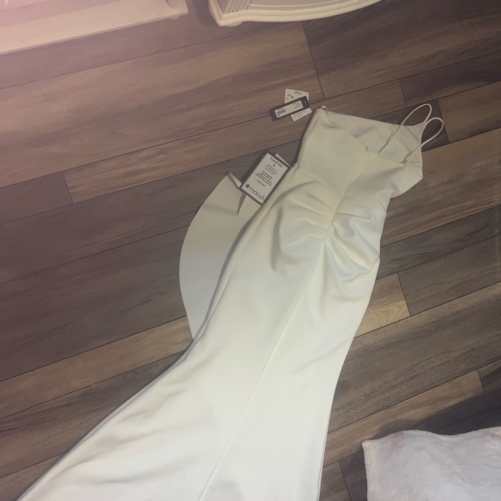 Elegant White Evening Gown